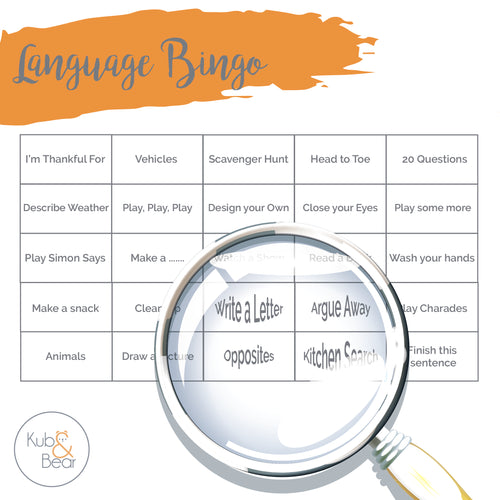 Language Bingo