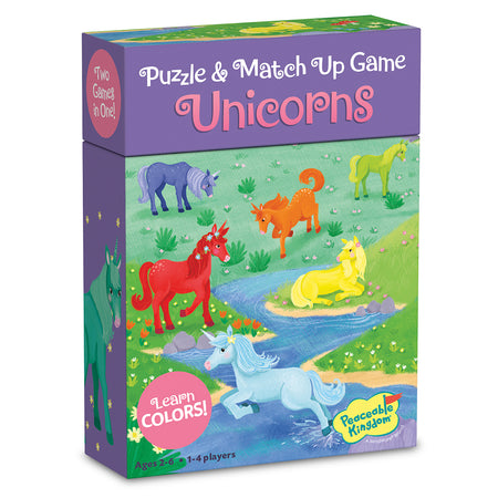 Unicorns Puzzle and Match Up Game