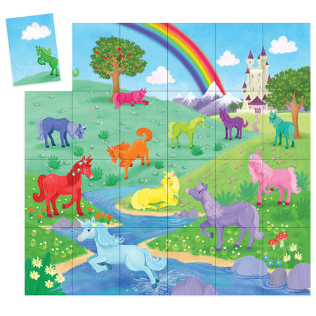 Unicorns Puzzle and Match Up Game